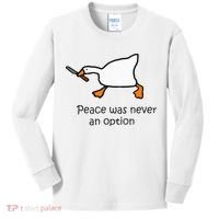 Murder Duck Untitled Duck Game Duck With Knife Meme Kids Long Sleeve Shirt thumb 0
