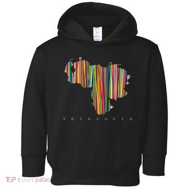 Mapa De Venezuela Multicolor Franela Toddler Hoodie