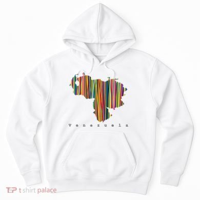 Mapa De Venezuela Multicolor Franela Hoodie