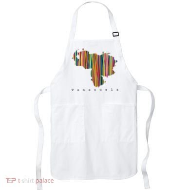 Mapa De Venezuela Multicolor Franela Apron