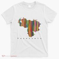Mapa De Venezuela Multicolor Franela T-Shirt thumb 0
