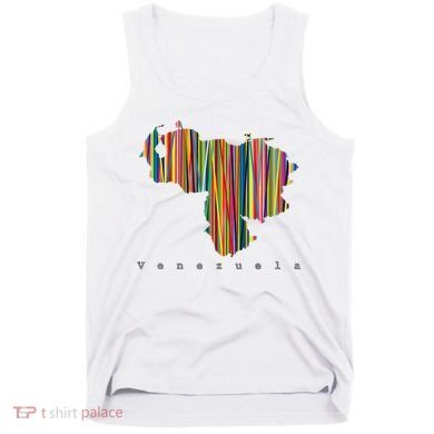 Mapa De Venezuela Multicolor Franela Tank Top