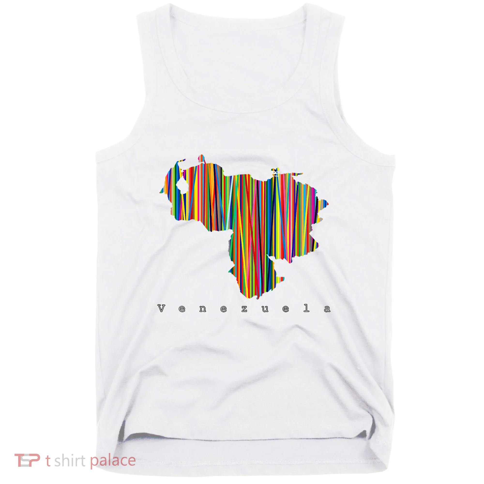 Mapa De Venezuela Multicolor Franela Tank Top