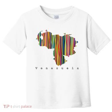 Mapa De Venezuela Multicolor Franela Toddler T-Shirt
