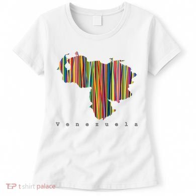 Mapa De Venezuela Multicolor Franela Women's T-Shirt