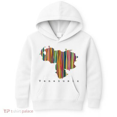 Mapa De Venezuela Multicolor Franela Kids Hoodie