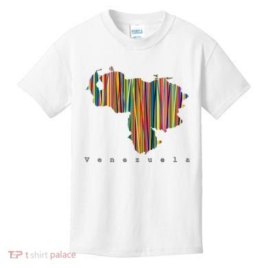 Mapa De Venezuela Multicolor Franela Kids T-Shirt