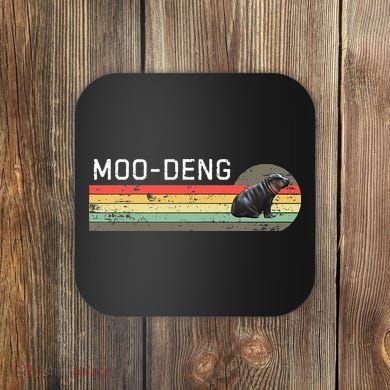 Moo Deng Vintage Coaster
