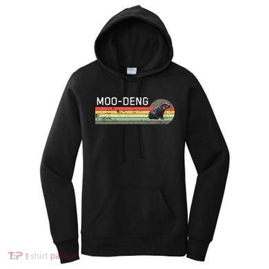 Moo Deng Vintage Women's Hoodie