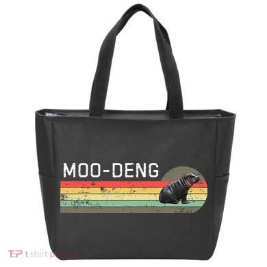 Moo Deng Vintage Tote Bag