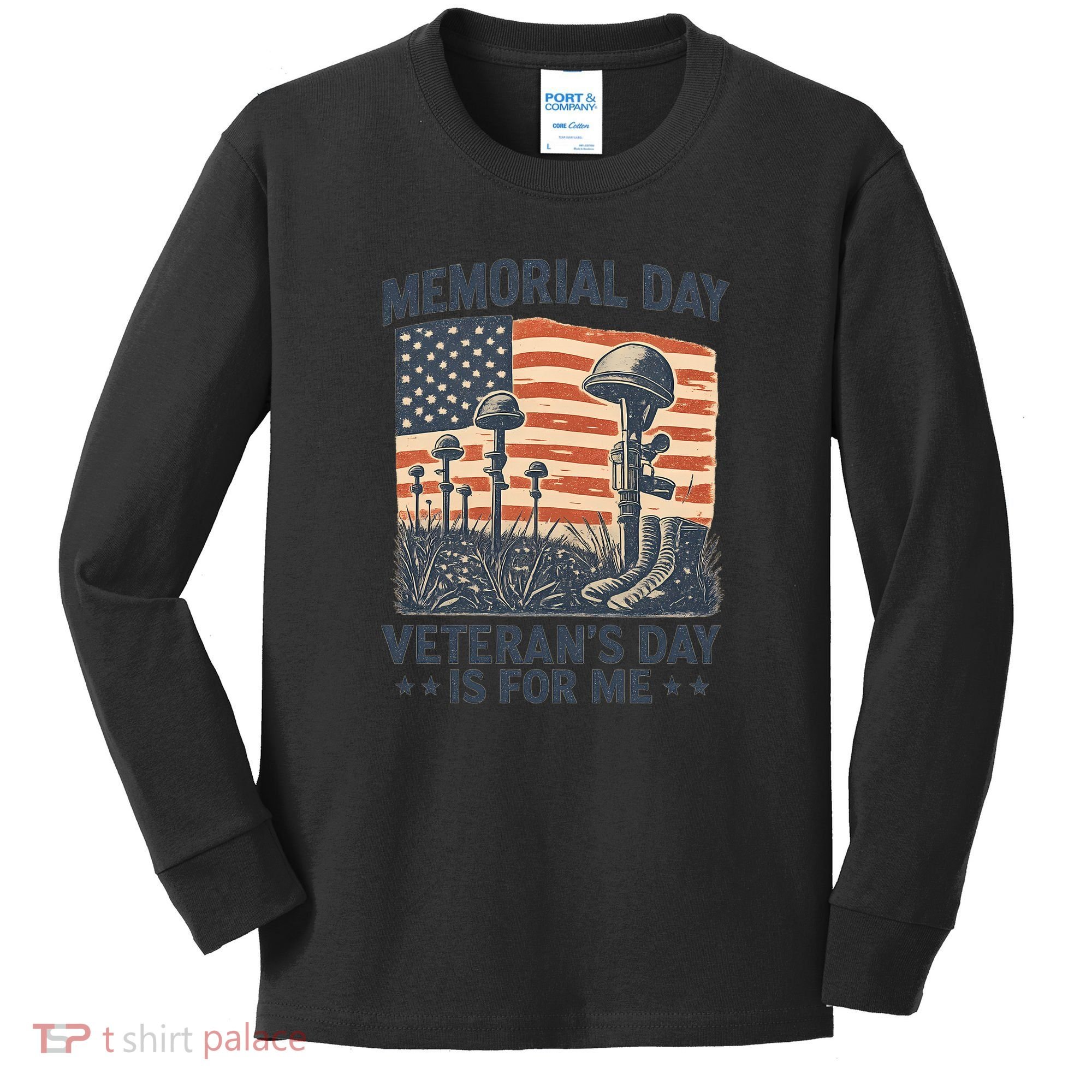 Memorial Day - Veteran's Day is for Me Kids Long Sleeve Shirt