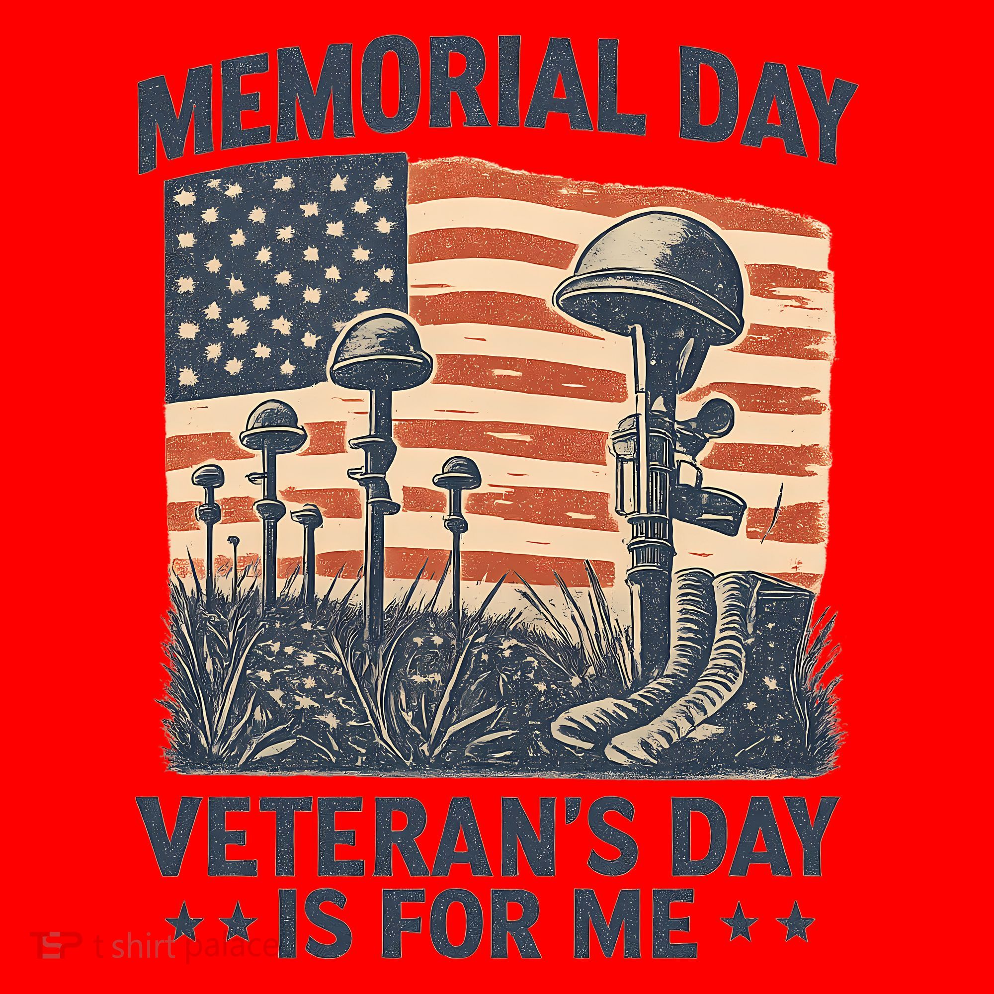 Memorial Day - Veteran's Day is for Me Santa Hat
