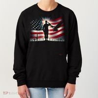 Memorial Day We Will Never Forget Remember The Fallen Flag Women's Sweatshirt thumb 0