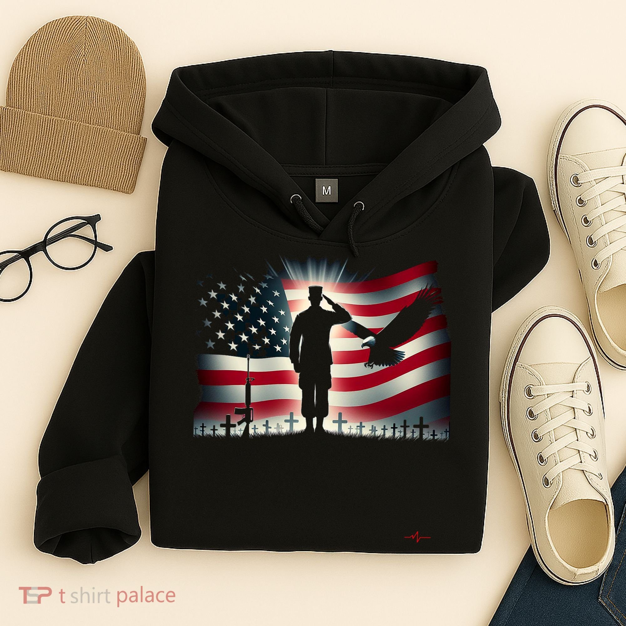 Memorial Day We Will Never Forget Remember The Fallen Flag Hoodie