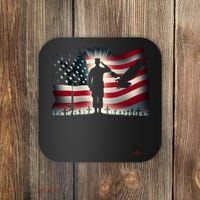 Memorial Day We Will Never Forget Remember The Fallen Flag Coaster thumb 0