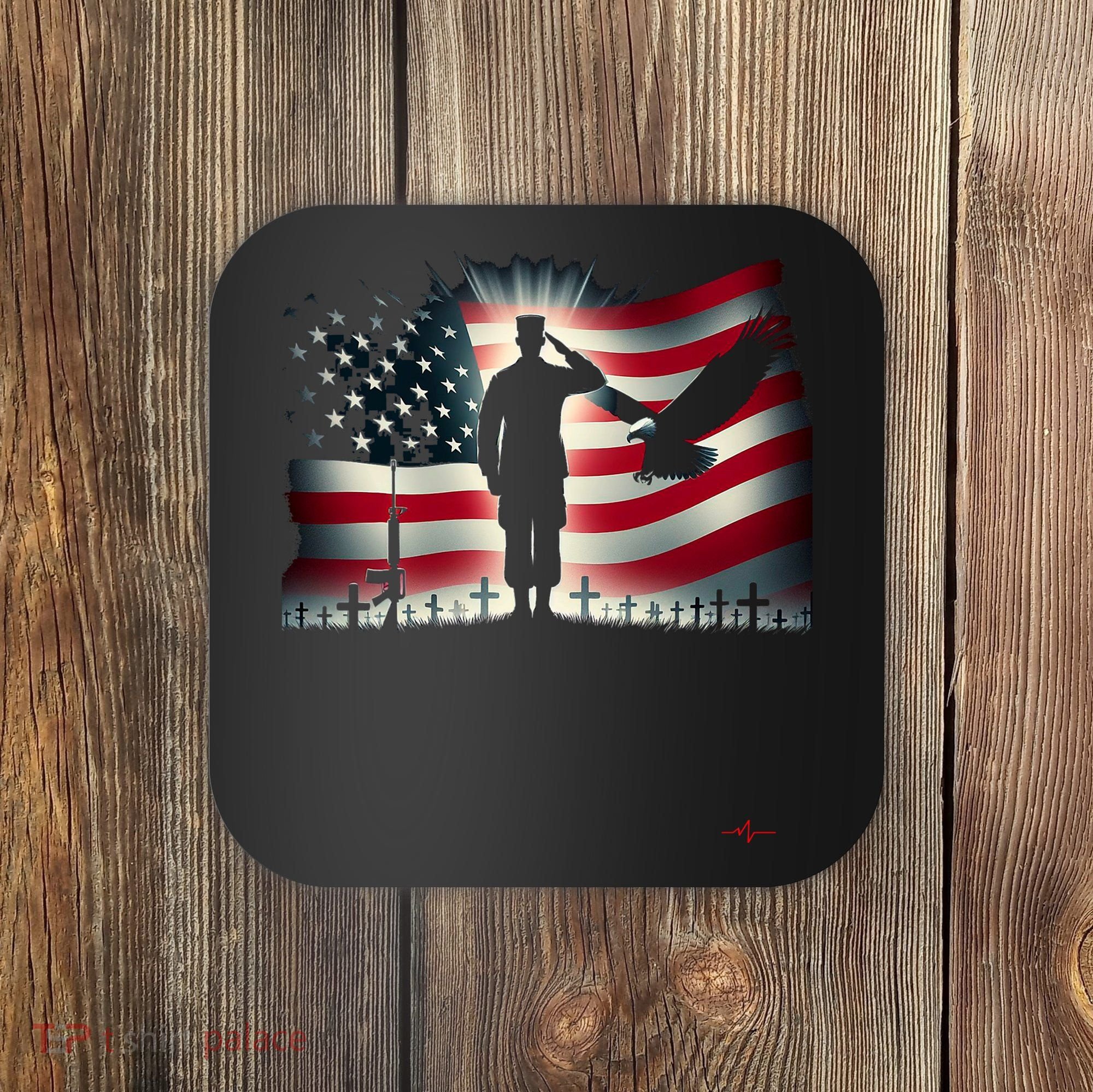 Memorial Day We Will Never Forget Remember The Fallen Flag Coaster