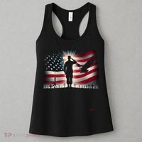 Memorial Day We Will Never Forget Remember The Fallen Flag Women's Tank Top thumb 3