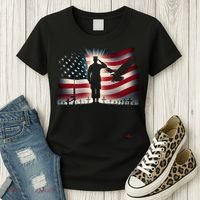 Memorial Day We Will Never Forget Remember The Fallen Flag Women's T-Shirt thumb 3