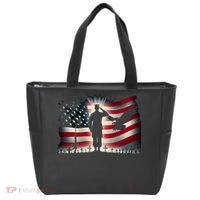 Memorial Day We Will Never Forget Remember The Fallen Flag Tote Bag thumb 0