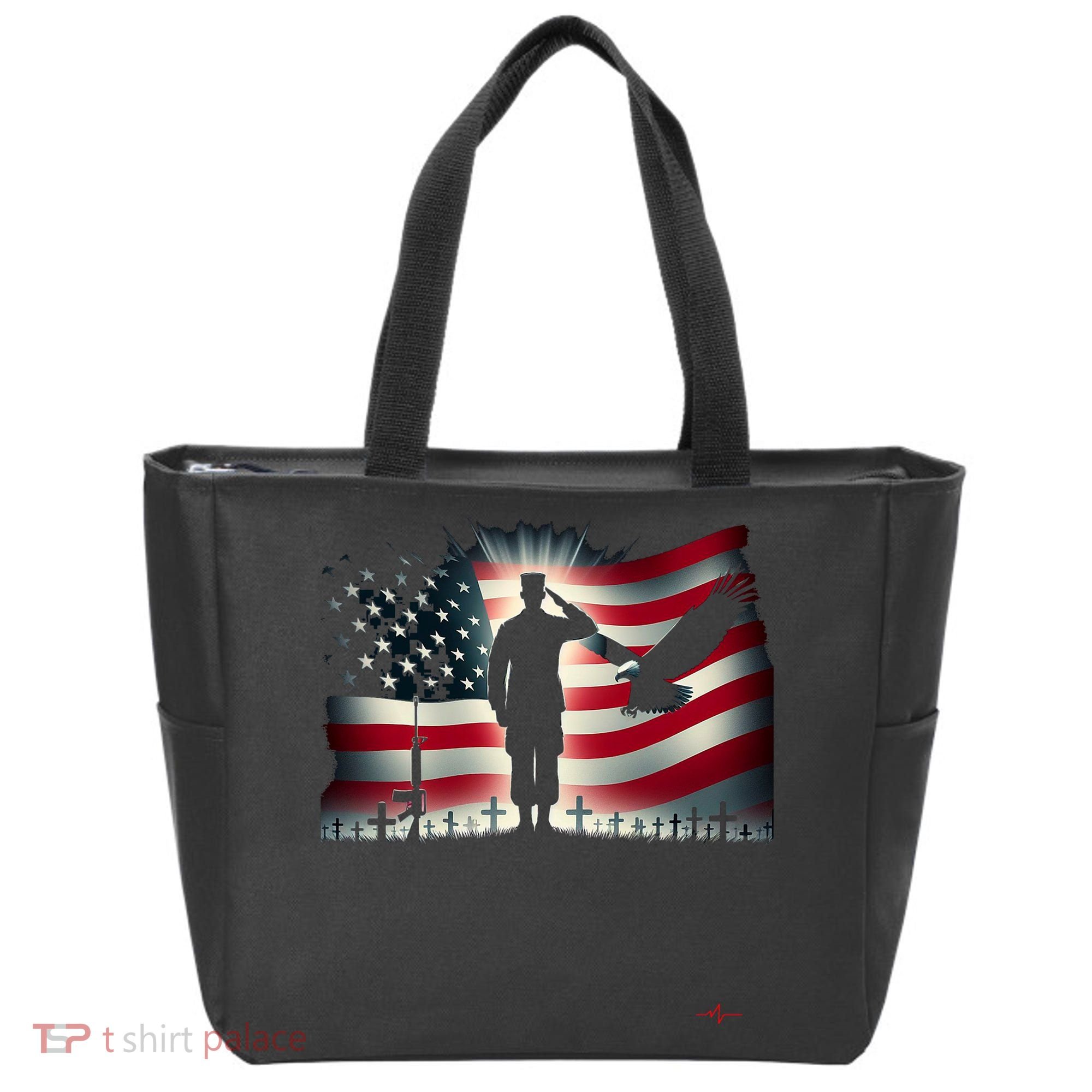 Memorial Day We Will Never Forget Remember The Fallen Flag Tote Bag