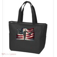 Memorial Day We Will Never Forget Remember The Fallen Flag Tote Bag thumb 3