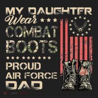 My Daughter Wear Combat Boots Proud Dad Of Veteran Beanie thumb 2