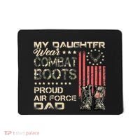 My Daughter Wear Combat Boots Proud Dad Of Veteran Mousepad thumb 0