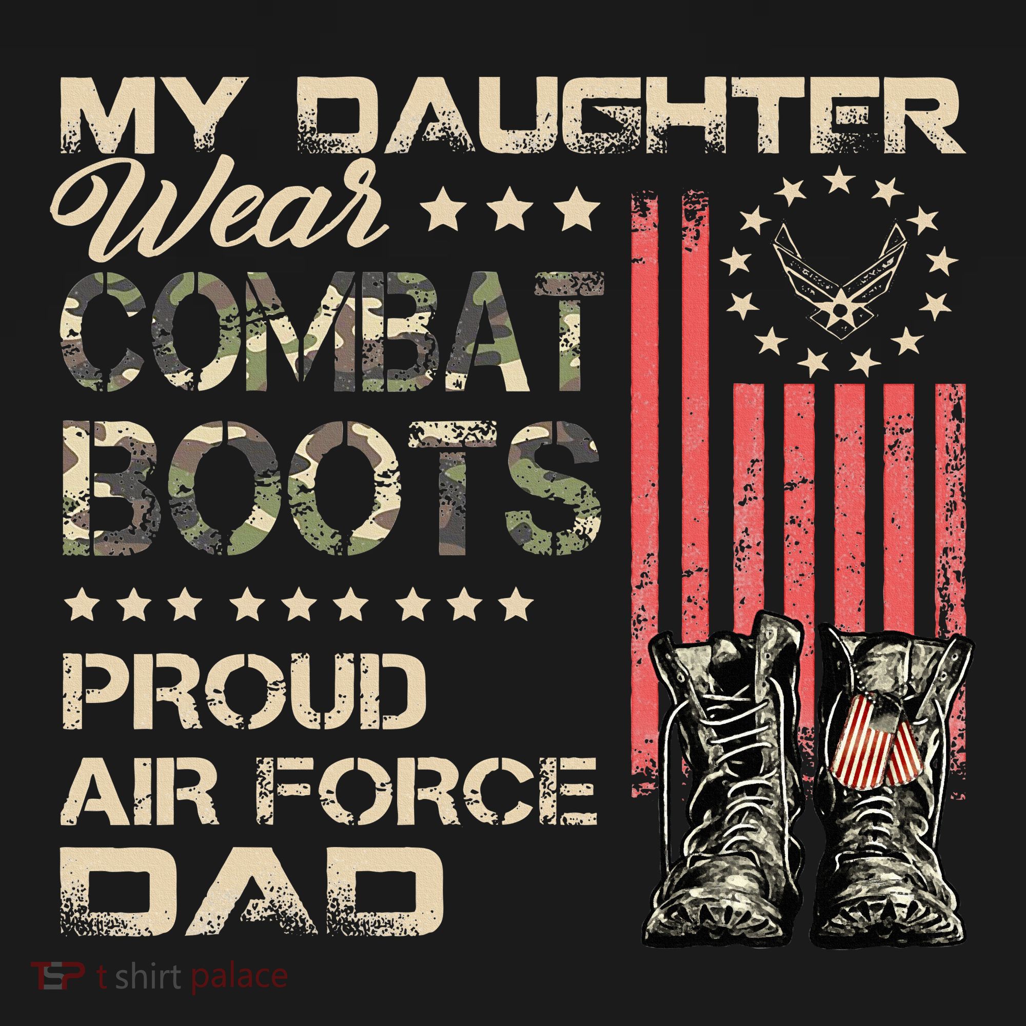 My Daughter Wear Combat Boots Proud Dad Of Veteran Mousepad