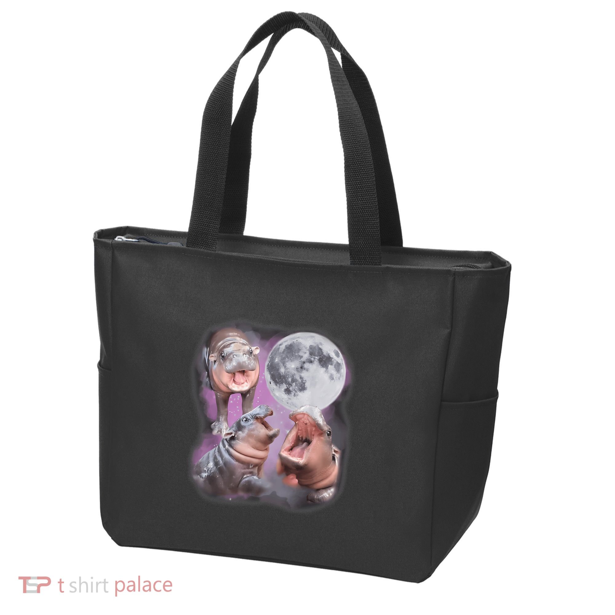 Moo Deng With The Moon Tote Bag