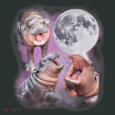 Moo Deng With The Moon Infant Baby Jersey Bodysuit