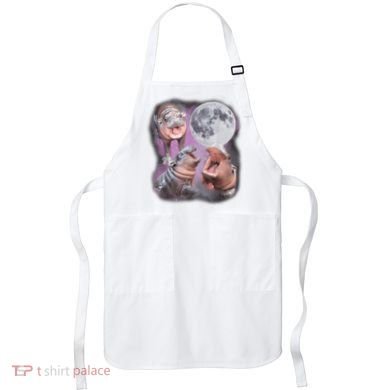 Moo Deng With The Moon Apron