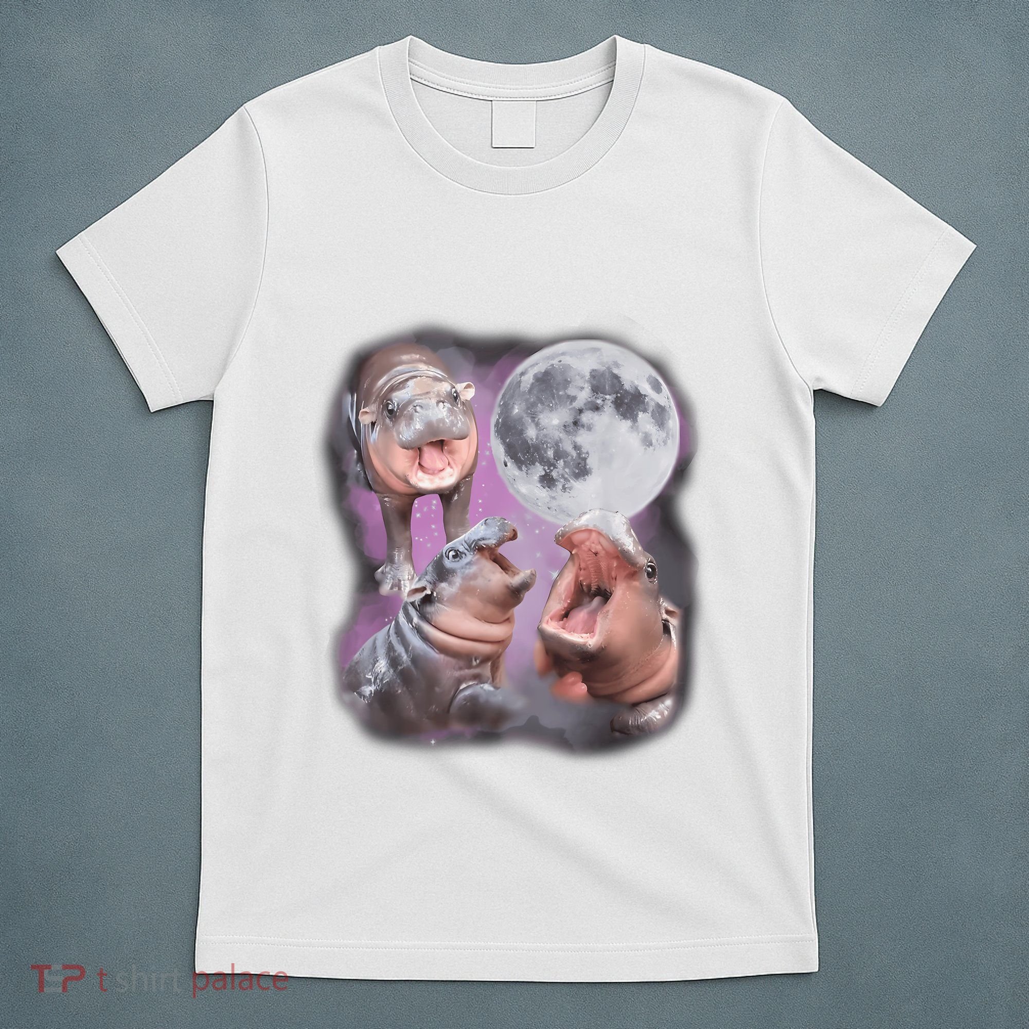 Moo Deng With The Moon T-Shirt