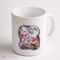 Moo Deng With The Moon Coffee Mug thumb 1