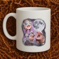 Moo Deng With The Moon Coffee Mug thumb 2