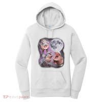 Moo Deng With The Moon Women's Hoodie thumb 0