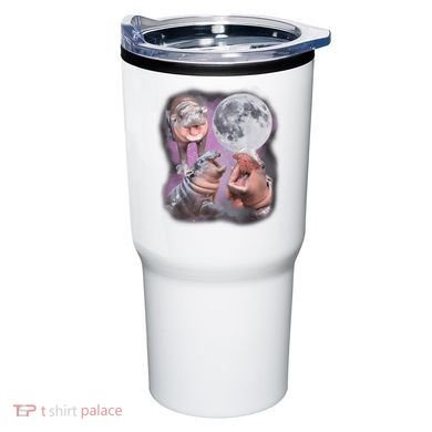 Moo Deng With The Moon Tumbler