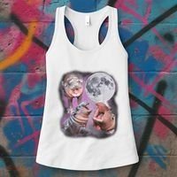 Moo Deng With The Moon Women's Tank Top thumb 3