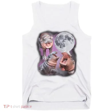 Moo Deng With The Moon Tank Top