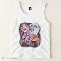 Moo Deng With The Moon Tank Top thumb 2