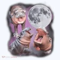 Moo Deng With The Moon Toddler T-Shirt thumb 4