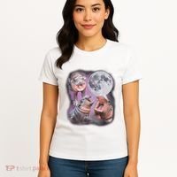 Moo Deng With The Moon Women's T-Shirt thumb 4