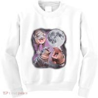 Moo Deng With The Moon Kids Sweatshirt thumb 0