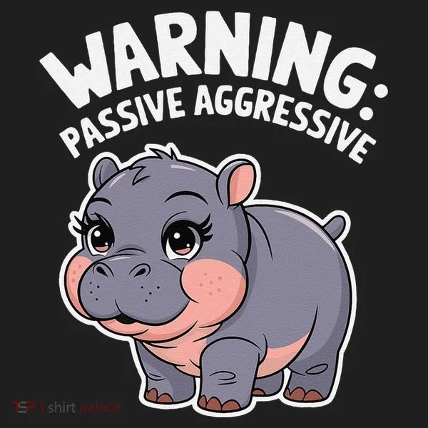 Moo Deng Warning Passive Aggressive Hippo Hat