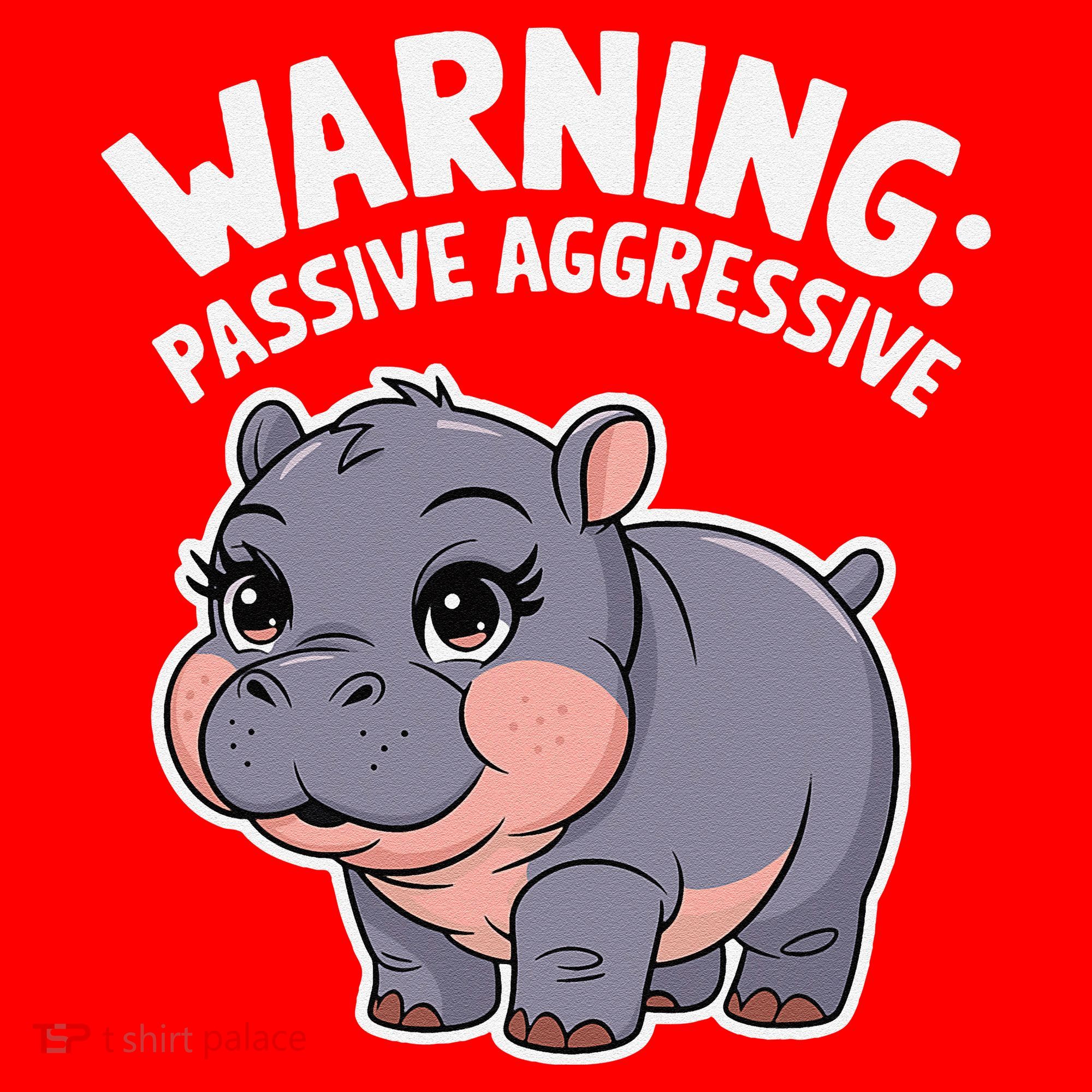 Moo Deng Warning Passive Aggressive Hippo Santa Hat