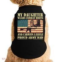My Daughter Wears Combat Boots Proud Army Dad Father Gift Doggie Tank thumb 0