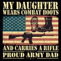 My Daughter Wears Combat Boots Proud Army Dad Father Gift Coffee Mug thumb 5