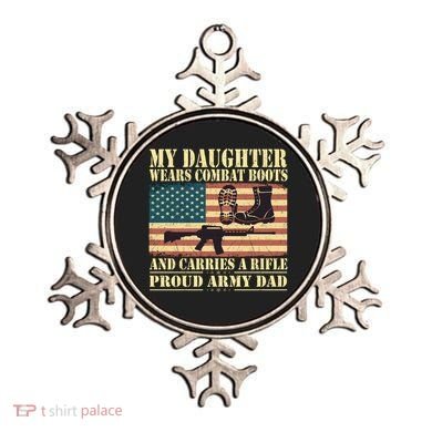 My Daughter Wears Combat Boots Proud Army Dad Father Gift Ornament
