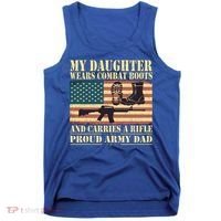 My Daughter Wears Combat Boots Proud Army Dad Father Gift Tank Top thumb 0