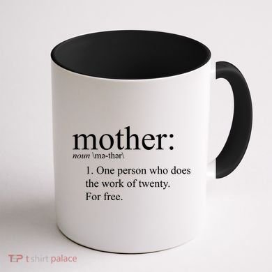 Mother Definition Works For Free Gift For Mom Coffee Mug back