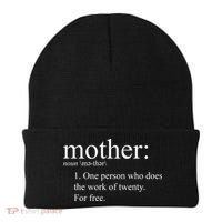 Mother Definition Works For Free Gift For Mom Beanie thumb 0